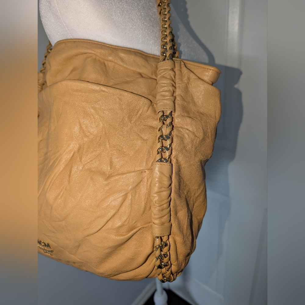 MCM Distressed Leather Shoulder Bag - Picture 5 of 16